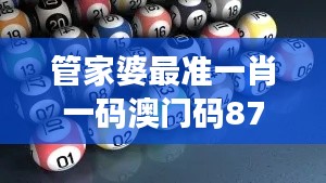 管家婆最准一肖一码澳门码87期:对预测结果的独到见解与分析